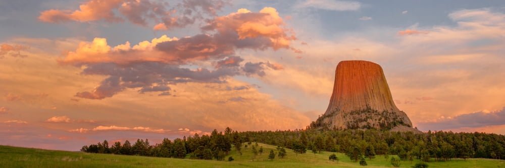 Devils Tower At Sun