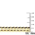 thumbnail image 2 of Dimaya Fine Jewelry Bracelet Chaîne Concave Cubain en Or Jaune 14k 6.9-mm Large, 2 of 3