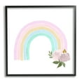thumbnail image 2 of Stupell Industries Children's Pastel Rainbow Arch Pink Rose Blossoms, 17 x 17,Design by Lucille Price, 2 of 5