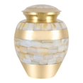 thumbnail image 4 of Perfect Memorials Small Brass Mother Of Pearl Cremation Urn, 4 of 4
