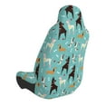 thumbnail image 2 of Wukai Cute Dog Full Set Car Seat Covers with Soft Padding Universal Auto Front Seats Protector and Cushion Mat, 2 of 5