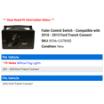 thumbnail image 2 of Fader Control Switch - Compatible with 2010 - 2013 Ford Transit Connect 2011 2012, 2 of 2