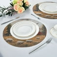 thumbnail image 2 of WOBOGO Sheep Pasture Round Placemats Set of 1 Heat Resistant Washable Kitchen Table Decorations 15.4in, 2 of 7