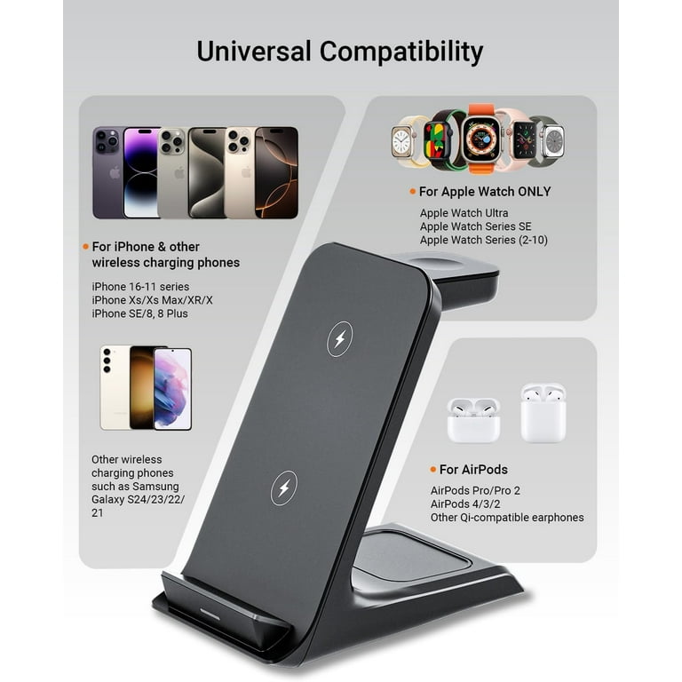 Charging Station Wireless Phone Charger With Popsocket Charging