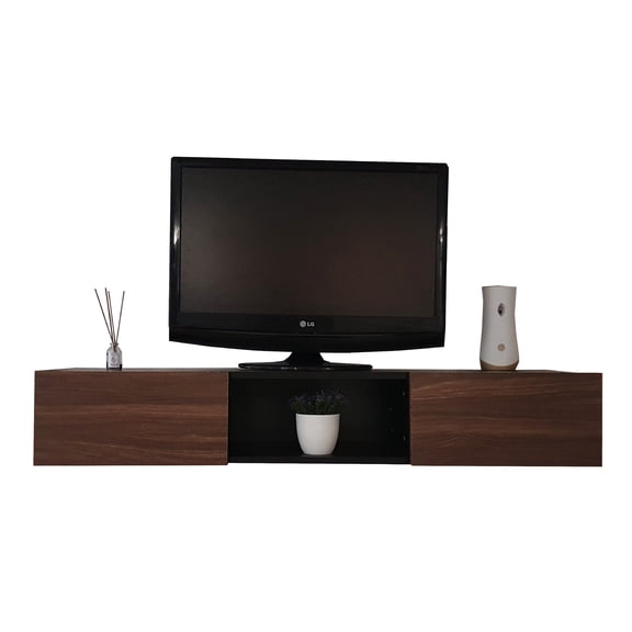 Repisa Flotante Decomobil Escritorio con Puertas para TV Minimalista