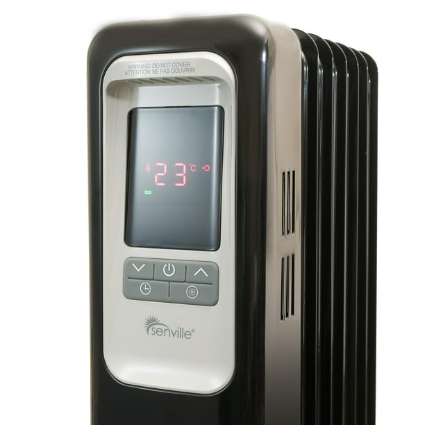 Senville Electric 1500W Oil Filled Radiator Heater, Safety