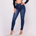 thumbnail image 7 of Efsteb Womens Fashion Jeans High Waisted Stretch Slim Jeans Casual Fashion Slim Pencil Denim Pants Clearance (A-Dark Blue,XXL), 7 of 7