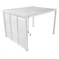 thumbnail image 5 of Mirador 10'x 13' 111S Outdoor Pergola Accessories-Aluminum Fixed Shutter Wall, White, 5 of 8