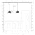thumbnail image 5 of Livex Lighting 1-Light Modern Metal Single Pendant with Shade in White, 5 of 8