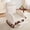 Beige, variant on Someet Nursery Rocking Chair with Footrest, Linen Rocker Armchair with High Backrest and Pillow for Bedroom Living Room, Light Blue