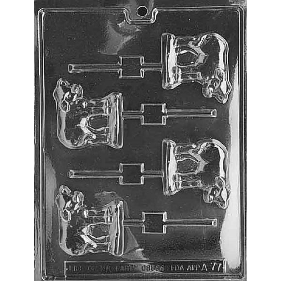 Grandmama's Goodies A077 Cow Lollipop Lolly Chocolate Candy Soap Mold with Exclusive Molding Instructions … (1)