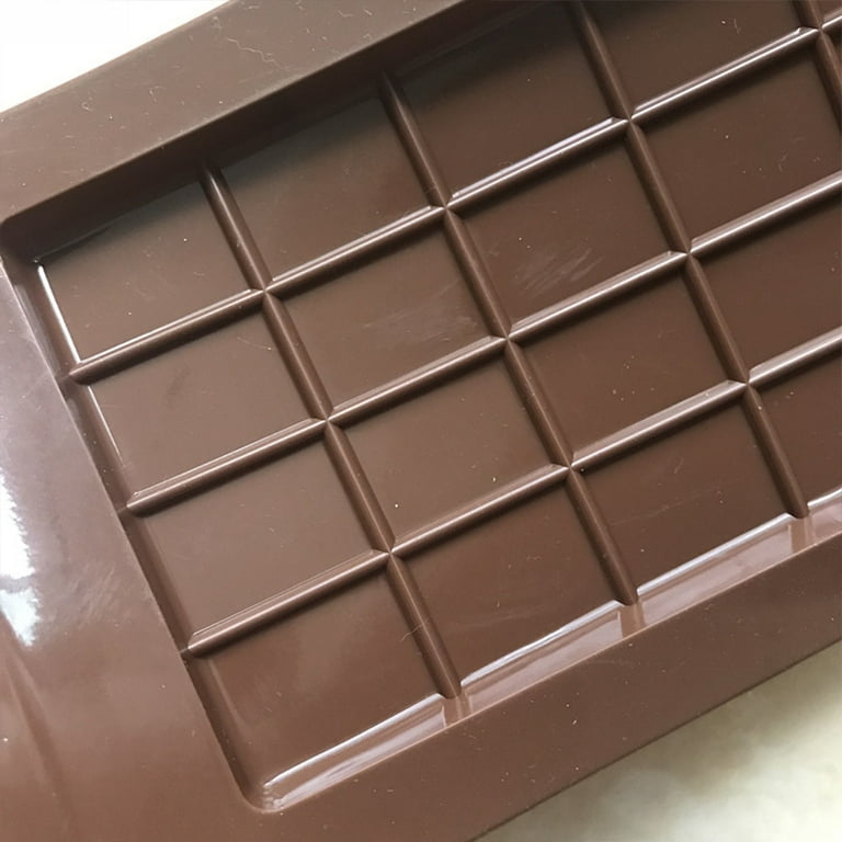 AUPERTO Chocolate Bar Mold Silicone Break-Apart Candy Molds, Waffle 12 Grids BPA Free, Reusable and Dishwasher Safe Silicon Candy Molds 1 Pcs, Adult