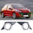 thumbnail image 3 of Car Front Right Fog Light Cover Chrome Foglights Frame Grill Auto Accessories for Peugeot 207 Sport 2006-2009, 3 of 5