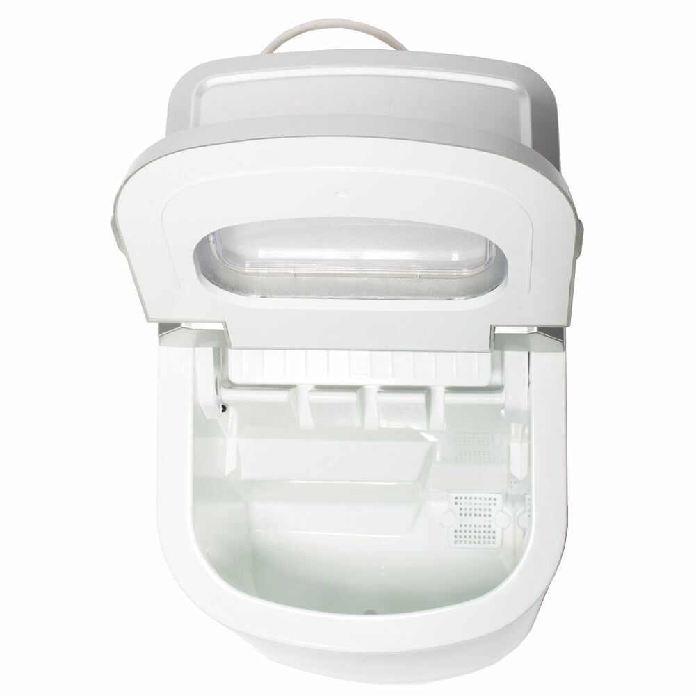 Techomey Countertop Ice Maker Portable Ice Machine Compact 26lbs in 24H ‎Silver