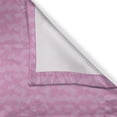 thumbnail image 3 of Ambesonne Geometric Kitchen Curtains, Abstract Line Leaves Art, 55"x24", Soft Pink and Pale Mauve, 3 of 3