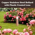 thumbnail image 5 of Pure Garden Solar Path Set of 6- 15” Bollard Lights, (Copper), 5 of 8