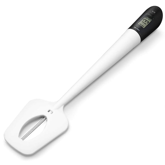 Lightbeam Digital Candy Thermometer, Instant Read Kitchen Cooking & Spatula Thermometer Temperature Reader & Stirrer in One BPA Free Food Grade Material