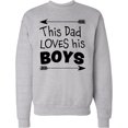 thumbnail image 2 of Inktastic This Dad Loves His Boys Fathers Day Adult Sweatshirt, 2 of 4
