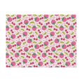 thumbnail image 4 of KLL Strawberry And Cheery Print Fleece Throw Blanket, Horizontal Fleece Bedding Cute Soft Blankets Comfy Fleece Flannel Plush Home Decor for Couch & Bed -40"x30", 4 of 9