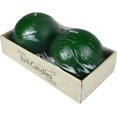 thumbnail image 1 of Zest Candle 2-Piece Ball Candles, 4-Inch, Hunter Green, 1 of 8
