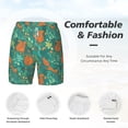 thumbnail image 6 of Picia Fall Forest Squirrel pattern Mens Swim Trunks with Compression Liner Stretch Beach Shorts Quick Dry with Zipper Pockets No-Chafing Board Shorts-XX-Large, 6 of 9