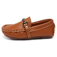 thumbnail image 2 of Odema Toddler Boys Soft Split Leather Slip-On Loafer Boat Dress Shoes, 2 of 6