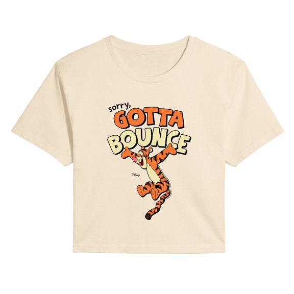 Winnie the Pooh - Sorry Gotta Bounce Women's Cropped Graphic T-Shirt