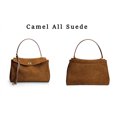 thumbnail image 1 of Bolsos de marca de lujo Rodeo para mujer, bolsos de piel auténtica de ante marrón, bolsos de mano con hebilla dorada, bolsos de hombro para mujer, bolsos de moda para mujer, 1 of 5