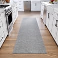 thumbnail image 6 of Ottomanson Hallway Runner Rug 2'7" x 33' Non-Slip Stain-Resistant Custom Size Carpet for Kitchen, Gray, 6 of 10