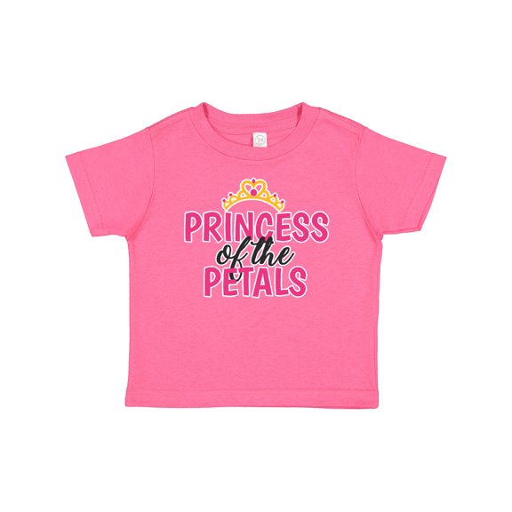 Inktastic Princess of The Petals with Crown Girls Baby T-Shirt