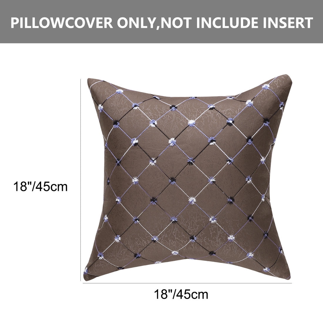 Dark Brown Details about   Plaid Throw Pillow Case Bed Sofa Decorative Cushion Cover Room 