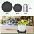 thumbnail image 5 of Uxcell 2-Pack Ceramic Plant Saucers, 5.3 Inch ID Flower Pot Plant Saucers, Flowerpot Drip Tray [5.9 Inch OD, Black], 5 of 6