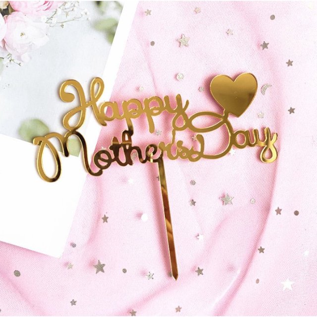 10 Unids/set Love Acrílico Feliz Día De La Madre Pastel Decorativo Corazón Gao Jiahui unisex