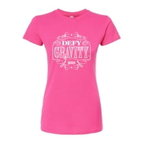 Wicked - Defy Gravity - Juniors Fitted Graphic T-Shirt