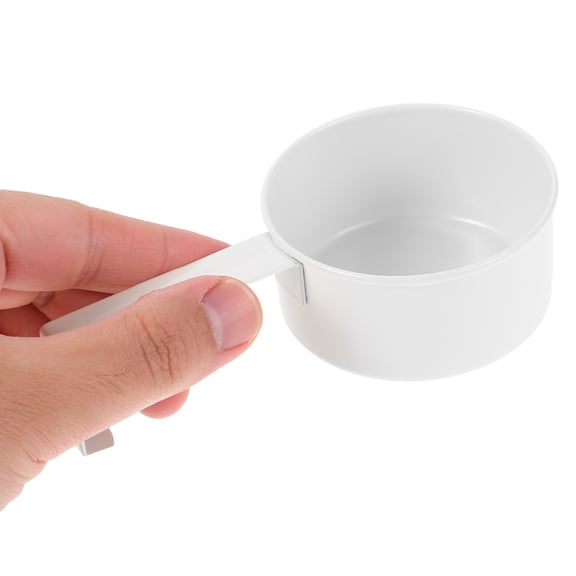 Hemobllo White Laundry Powder Scoop with Hanging Hook Sturdy Kitchen Measuring Spoon