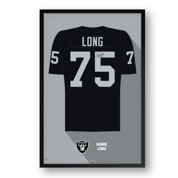 Howie Long Las Vegas Raiders Framed 14" x 20" Retired Jersey Art Print