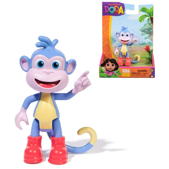 Dora the Explorer, 3-inch Boots Toy Figure with Movable Head & Arms for Kids 3 and up