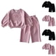 thumbnail image 4 of Odeerbi 3M-4Y Niño Niña Conjunto Algodón Sudadera Cuello Redondo Sudadera Cuello Redondo Pantalones Sueltos, 4 of 6