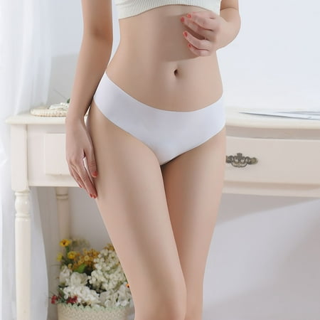 

Homenesgenics Womens underwear Packs Plus Size CottonWomen s Sexy Lingerie Solid Color Seamless Briefs Panties Thong underwear