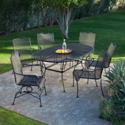 Wrought Iron Patio Furniture Belham Living Stanton Wrought Iron Dining Set By Woodard Seats 6