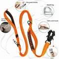 thumbnail image 2 of Heavy Duty Tactical Bungee Dog Leash, 4-6FT No Pull Dog Leash with Quick Release Carabiner, Reflective Shock Absorbing Leashes with Car Seatbelt for Medium Large Dogs, 2 of 7