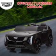 thumbnail image 2 of 2 Seater Ride on Car for Kids 24V Licensed Cadillac Electric Car Toy Toddlers Battery Powered Ride on Truck with 2.4G Remote Control, Full-Wheel Suspension, Music, LED Lights, Black, 2 of 7