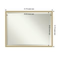 thumbnail image 2 of Amanti Art Florence Gold Beveled Wall Mirror 31.75 x 41.75 in., 2 of 10