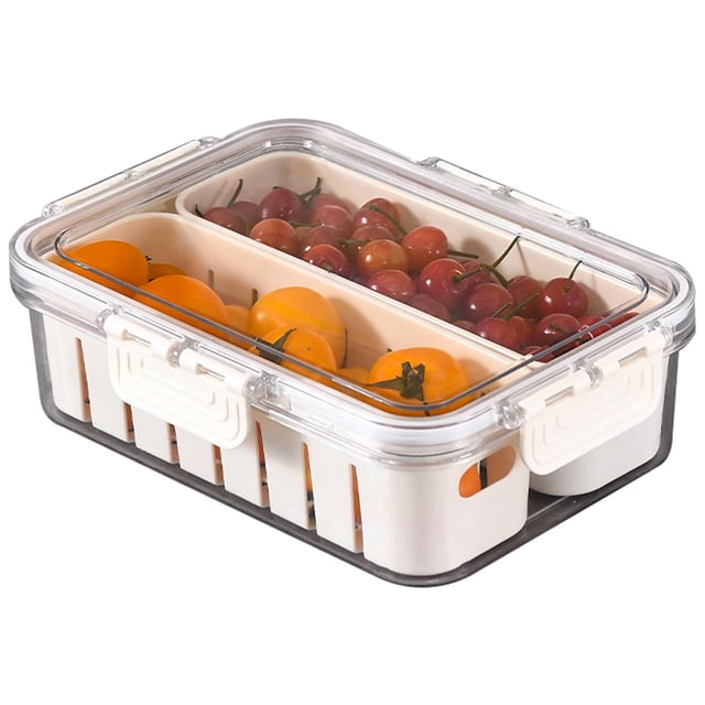 Kcavykas Clearance Sales Refrigerator Organizer with Lids Fridge Storage Fridge Organizers And Storage Clear Fridge Organization Fridge Storage Containers Stackable with Lid Fridge