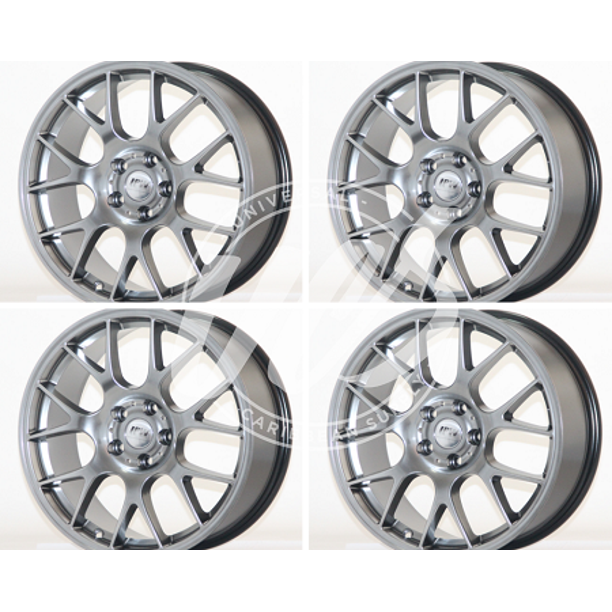 New 20 Inch X 9 5 Alloy Wheels Rims Bolt Pattern 5x120 Hyper Silver 35 Offset Set Of 4 Walmart Com