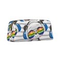 thumbnail image 2 of Uemuo Panda with Sun glasses Printed Leather Pencil Case, Pencil Pouch, Portable Pencil Bag, Pen Case for& Office, 2 of 7