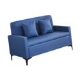 thumbnail image 3 of Sofá cama,Sofá Loveseat con reposabrazos y almohada,Sofá moderno multifunción para invitados Sofá lounge,Muebles multiusos Apartamento Oficina en casa,Sofá de salón interior Azul oscuro, 3 of 8