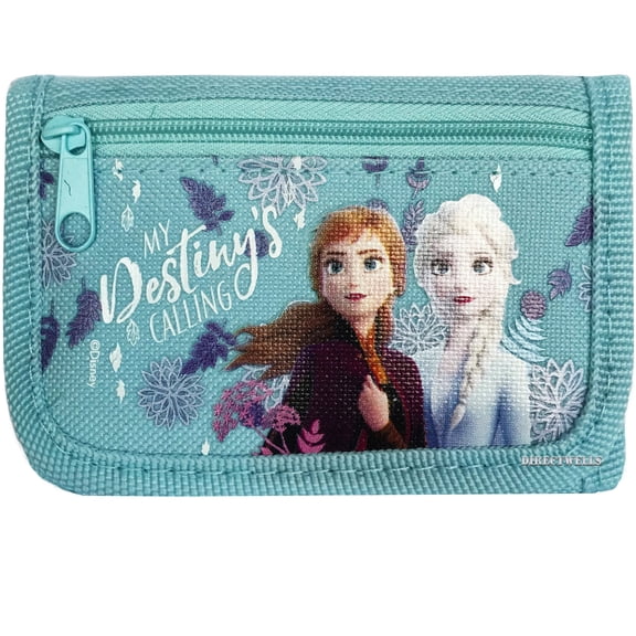 Frozen Anna and Elsa Destiny Calling Blue Wallet