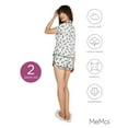 thumbnail image 6 of MeMoi Women's Zebra Notch Collar Cotton Blend Pajama Set - Womens - Female, 6 of 7