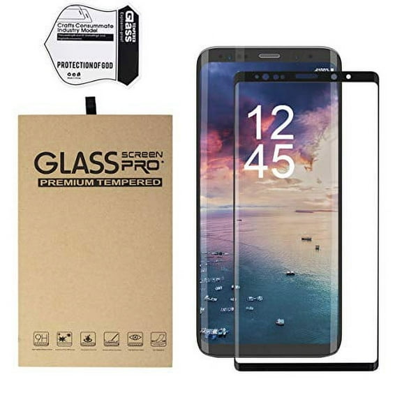 Galaxy Note 9 Screen Protector, Mignova Full Screen Tempered Glass Screen Protector, Edge to Edge Protection Screen Cover for Samsung Galaxy Note 9 [3D 9H Hardness](Black)